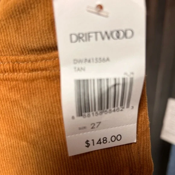 Driftwood Kelly Embroidered Bootcut Cord Pants in Falling Sunflower - Picture 9 of 10